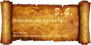 Dobránszky Gizella névjegykártya