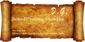 Dobránszky Gizella névjegykártya